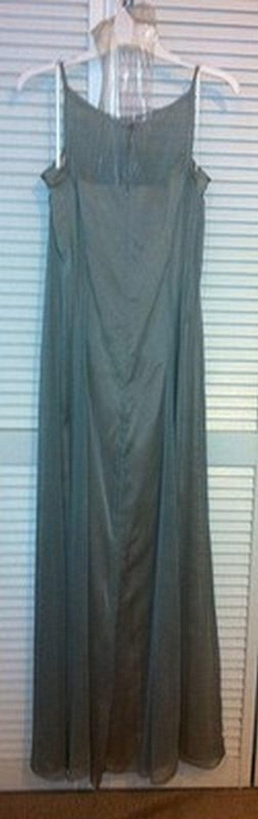 Watters & Watters Women Dress Chiffon Gray-Lite Slvless Scarf Size 10