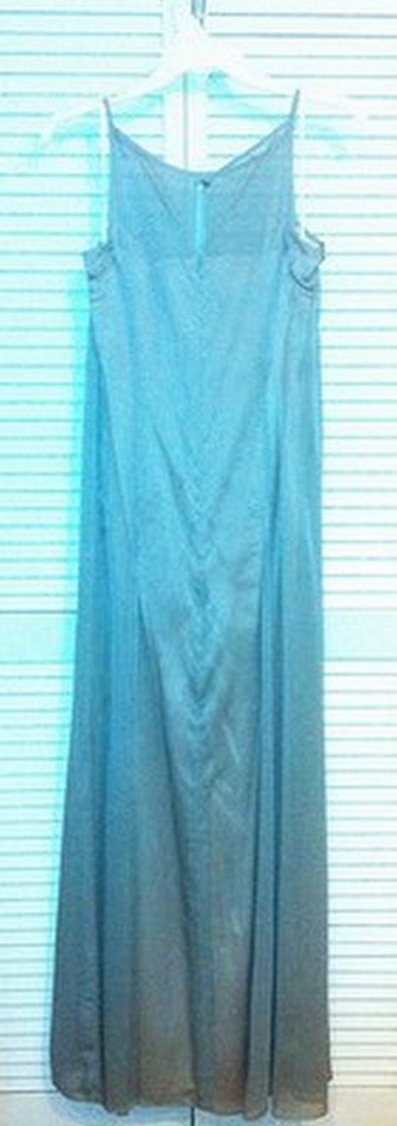 Watters & Watters Women Dress Chiffon Gray-Lite Slvless Scarf Size 10