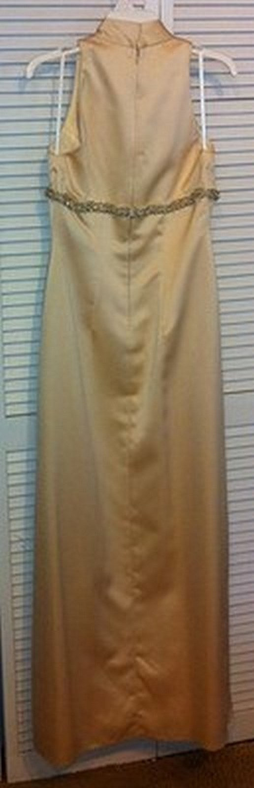 Watters & Watters Women Dress Satin Ivory Knotted Size 10