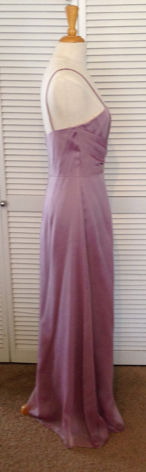 Watters & Watters Women Dress Chiffon Mauve Bow-Like Size 10