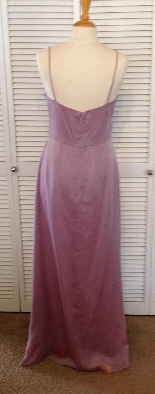 Watters & Watters Women Dress Chiffon Mauve Bow-Like Size 10