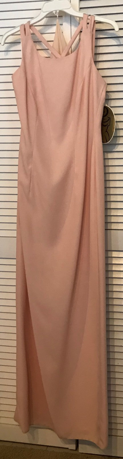 Watters & Watters Women Dress Crepe/Acetate Peach Chiffon Scarf Size 8