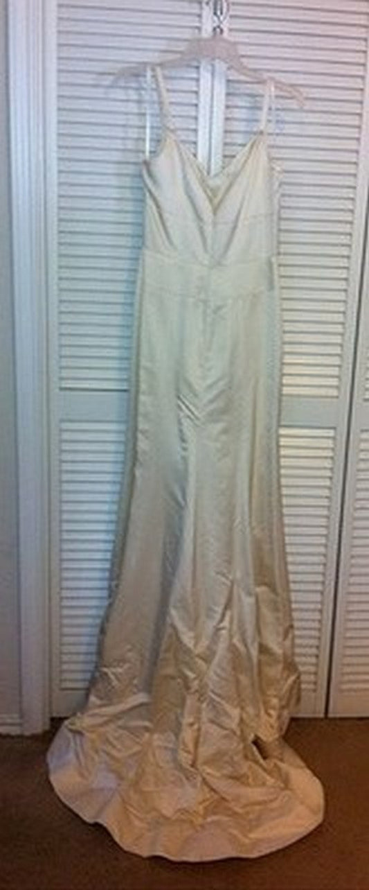 Watters & Watters Women Dress Bridals Satin Ivory 3-Pan Size 6