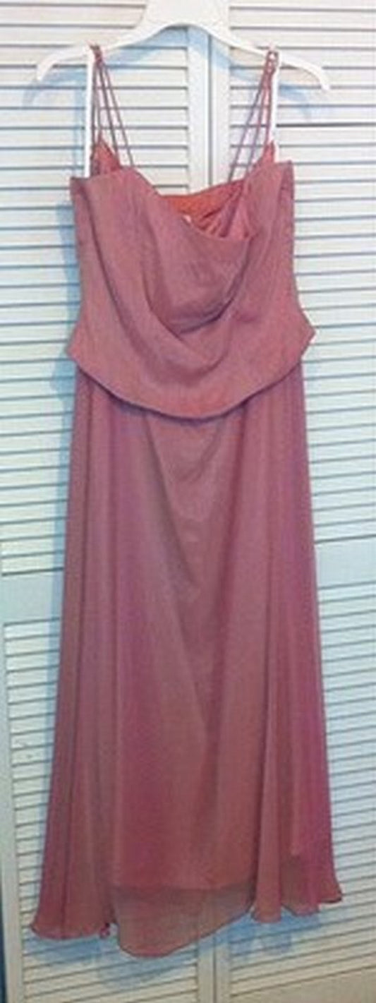 Watters & Watters Women Dress Suit Dress and Top Chiffon Pink Size 10