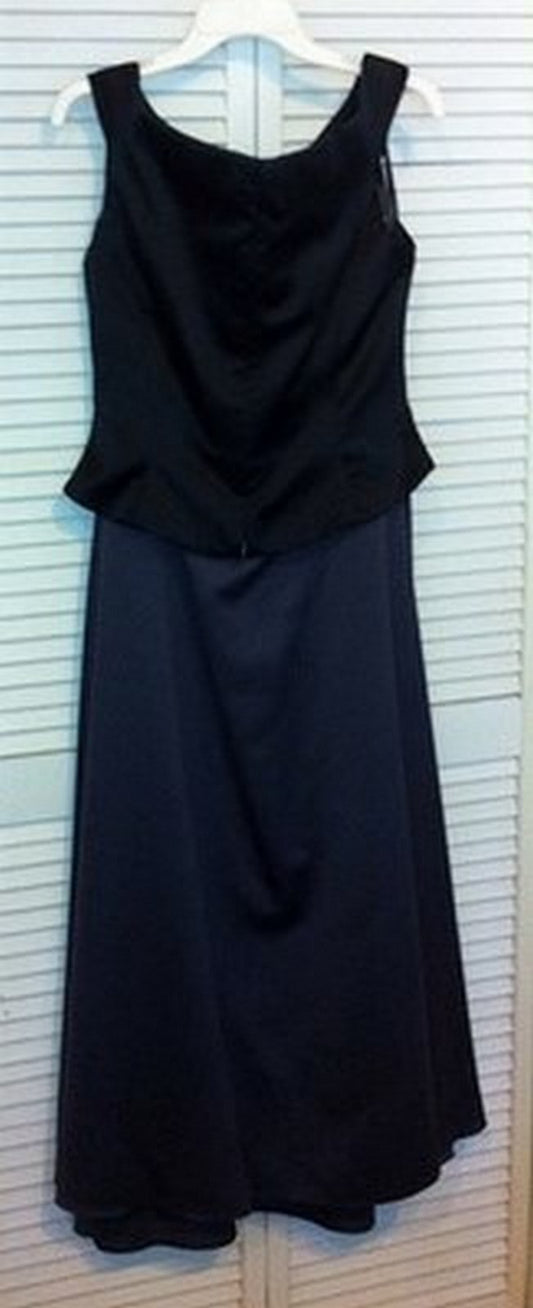 Watters & Watters Women Dress Suit Dress and Top Taffeta Top Black Size 10