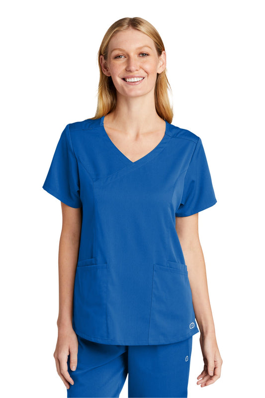 WonderWinkÂ® Women's Premiere Flexâ„¢ Mock Wrap Top WW4268