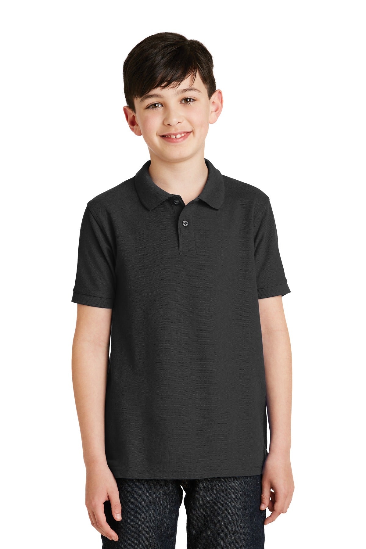 Port AuthorityÂ® Youth Silk Touchâ„¢ Polo.  Y500