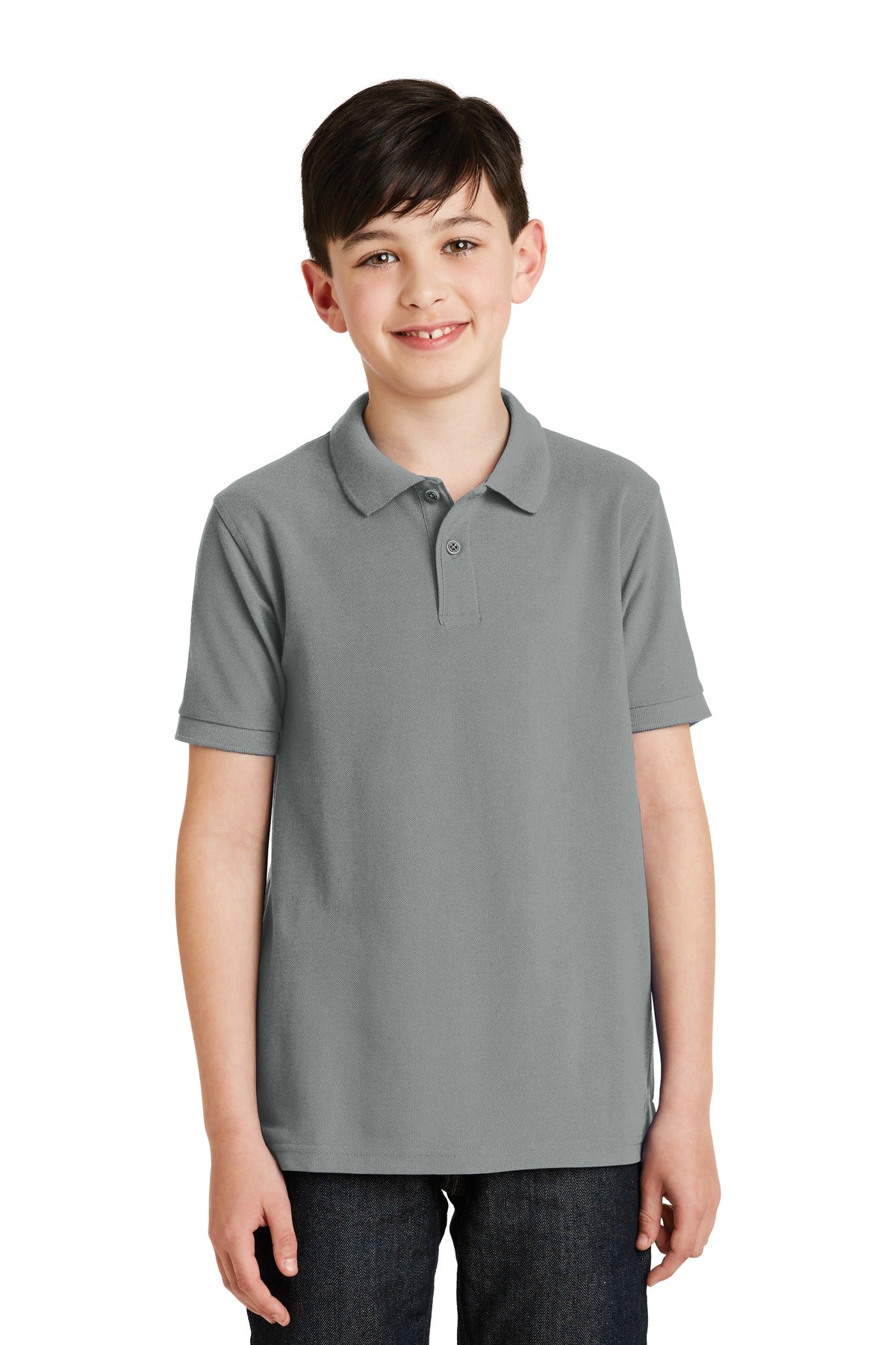 Port AuthorityÂ® Youth Silk Touchâ„¢ Polo.  Y500