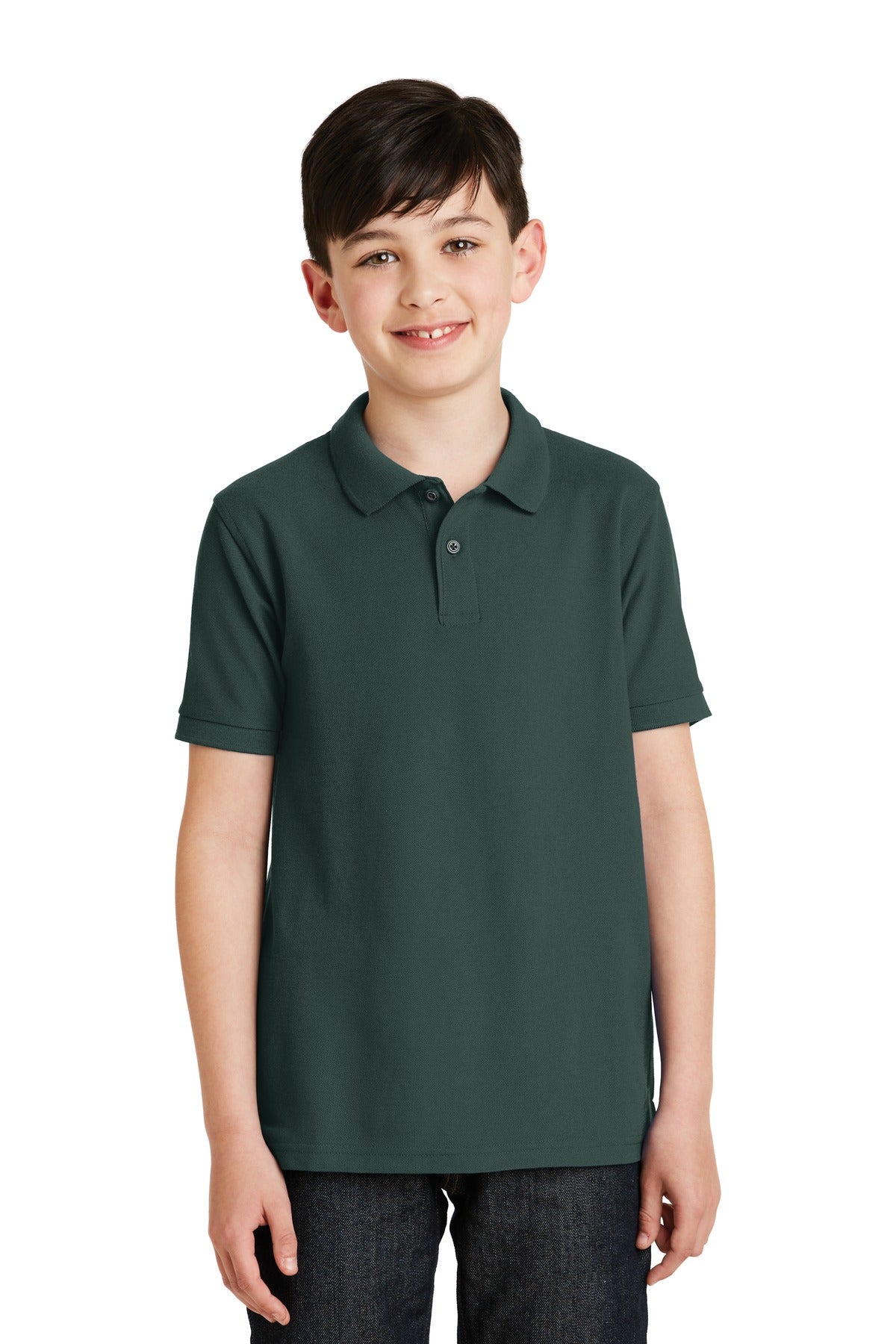 Port AuthorityÂ® Youth Silk Touchâ„¢ Polo.  Y500