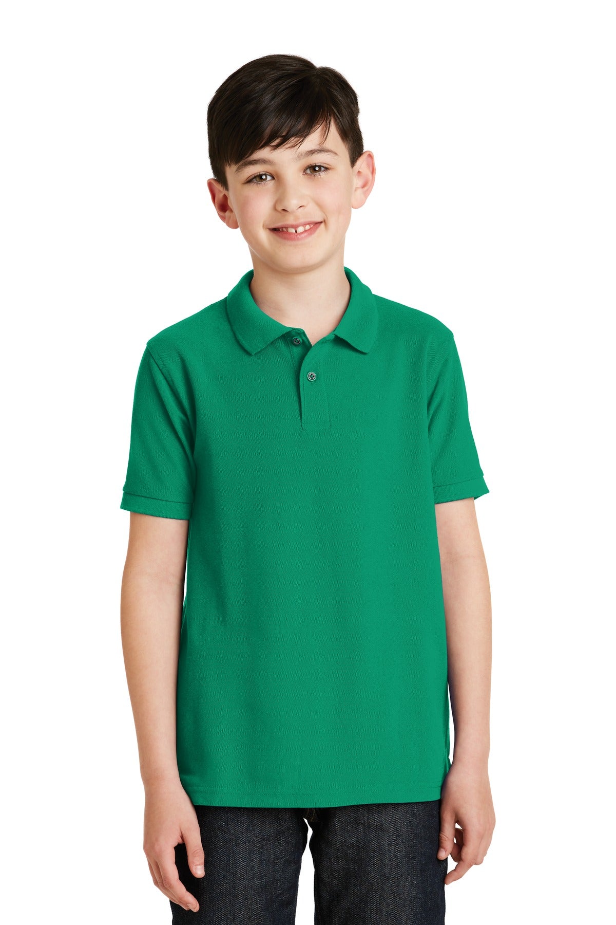 Port AuthorityÂ® Youth Silk Touchâ„¢ Polo.  Y500