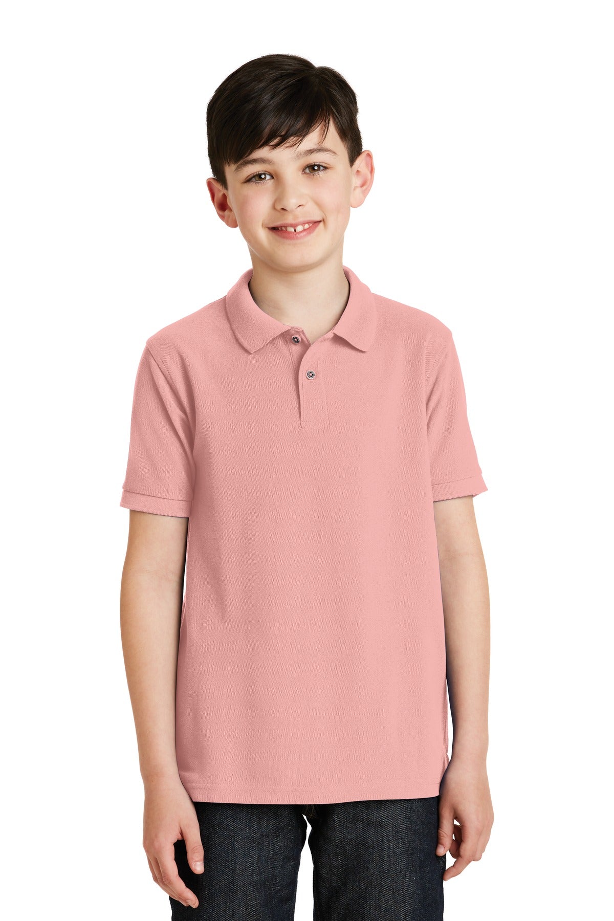 Port AuthorityÂ® Youth Silk Touchâ„¢ Polo.  Y500