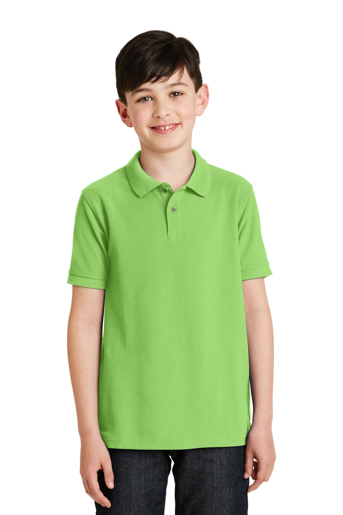 Port AuthorityÂ® Youth Silk Touchâ„¢ Polo.  Y500