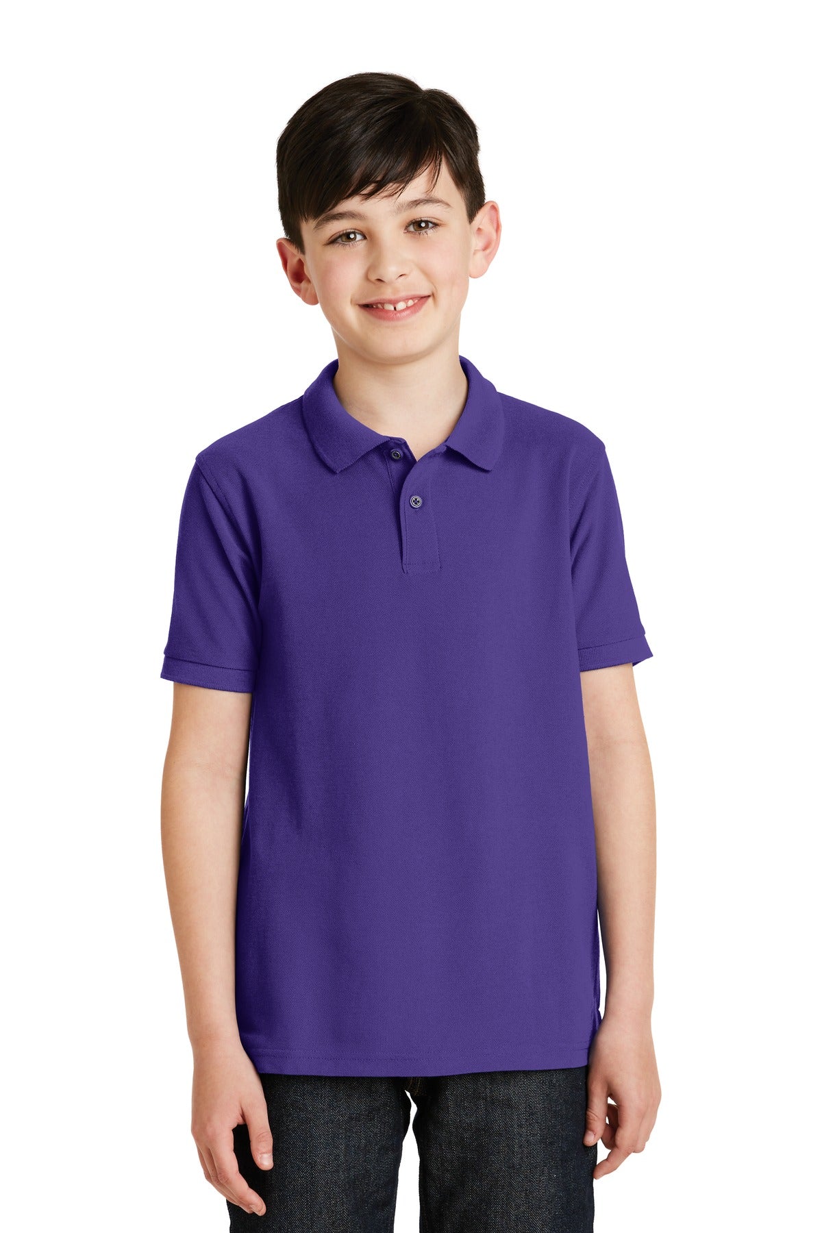 Port AuthorityÂ® Youth Silk Touchâ„¢ Polo.  Y500