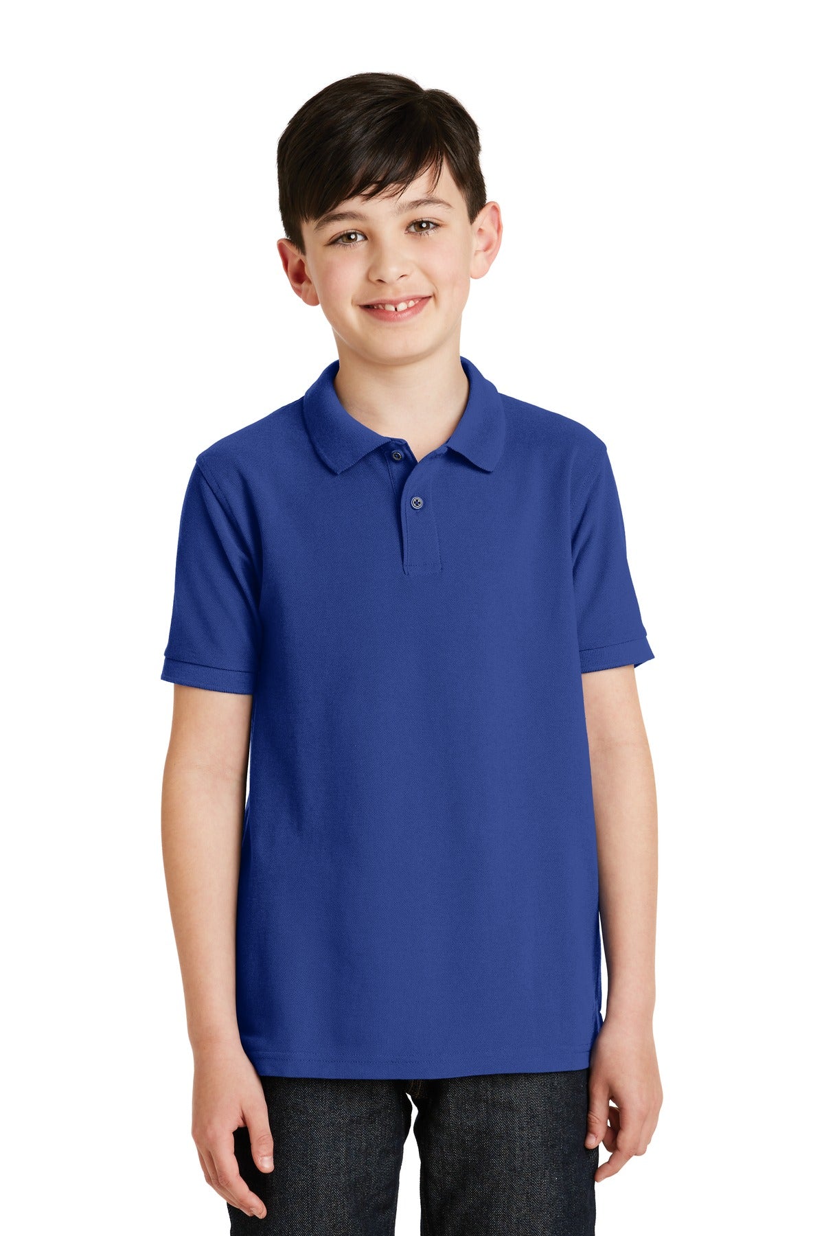 Port AuthorityÂ® Youth Silk Touchâ„¢ Polo.  Y500