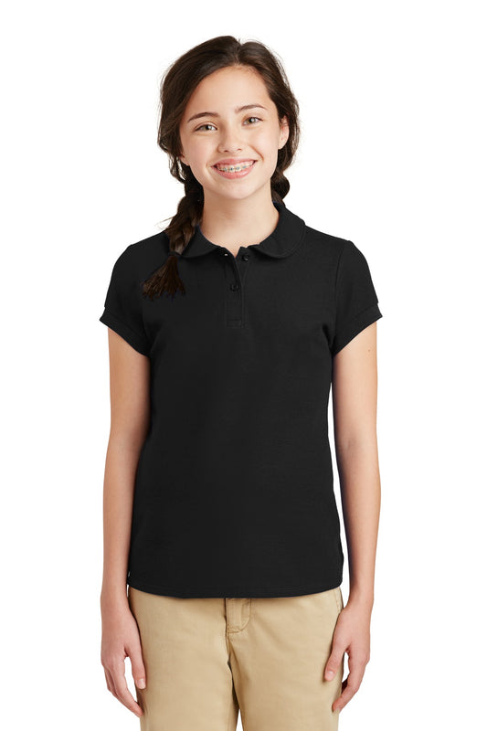 Port AuthorityÂ® Girls Silk Touchâ„¢ Peter Pan Collar Polo. YG503