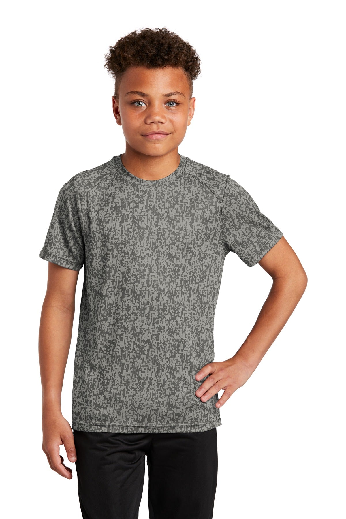 Sport-Tek Â® Youth Digi Camo Tee. YST460