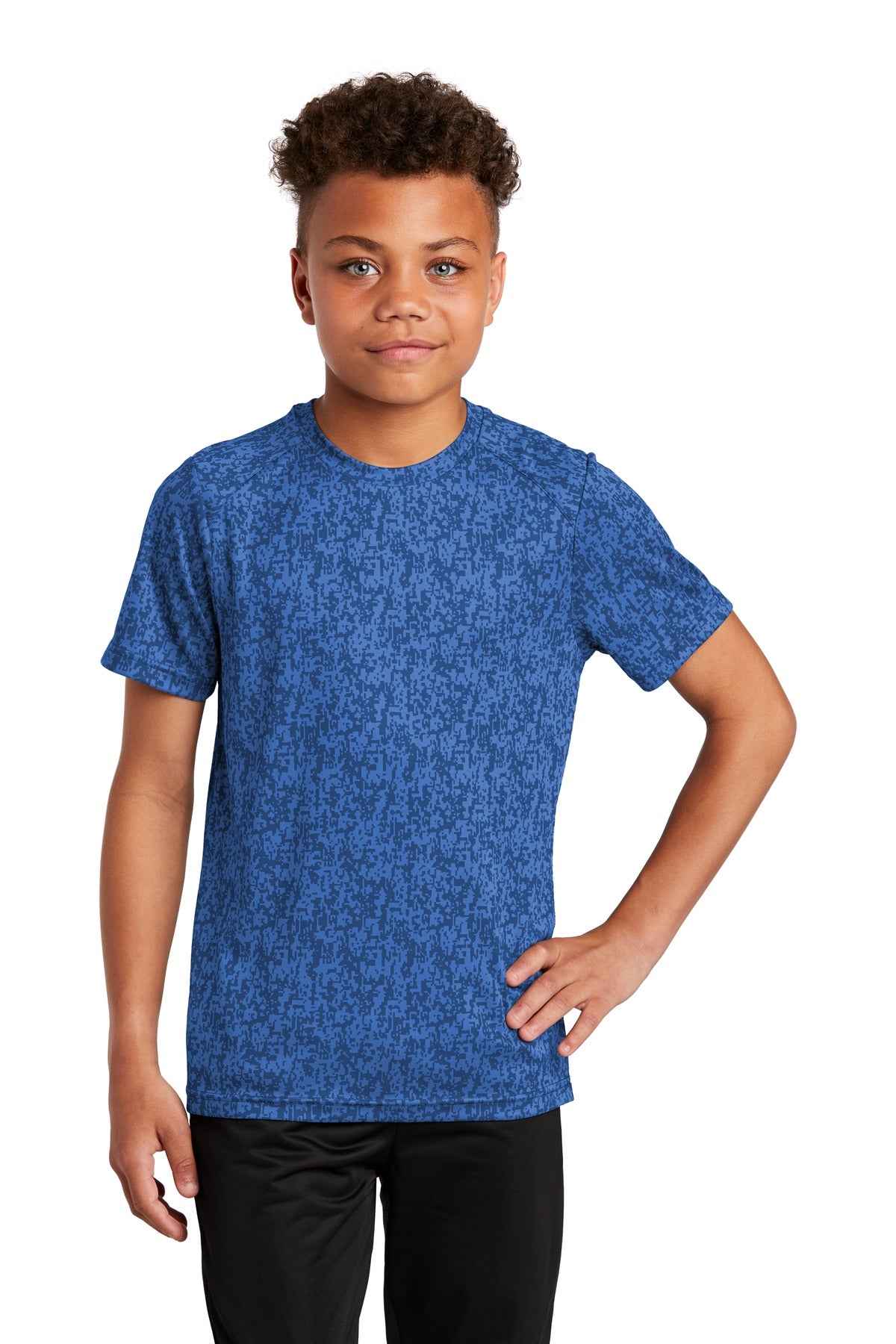 Sport-Tek Â® Youth Digi Camo Tee. YST460