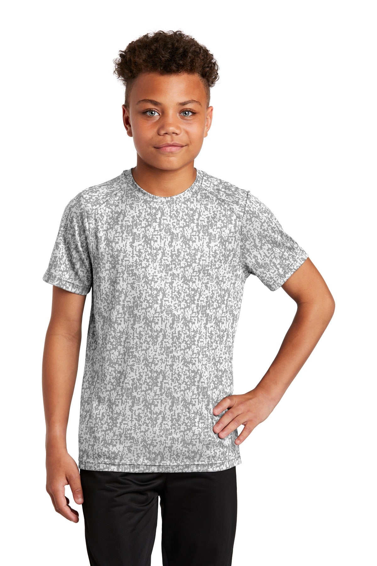 Sport-Tek Â® Youth Digi Camo Tee. YST460