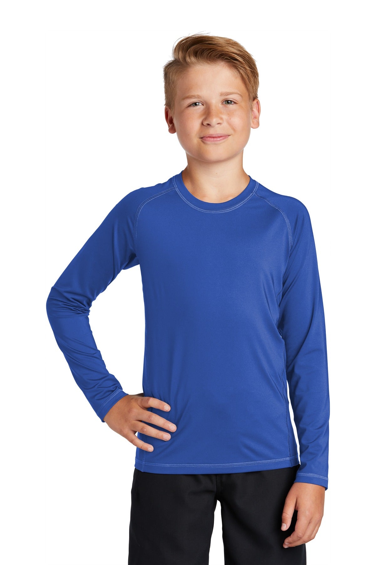 Sport-Tek Â® Youth Long Sleeve Rashguard Tee. YST470LS