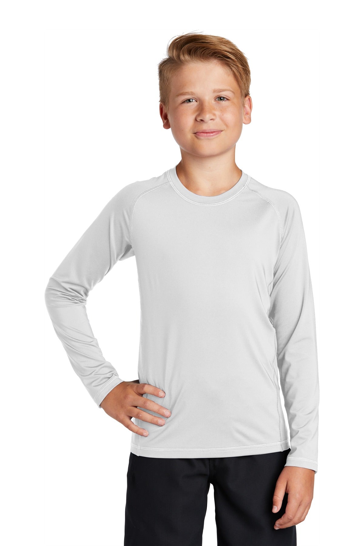 Sport-Tek Â® Youth Long Sleeve Rashguard Tee. YST470LS