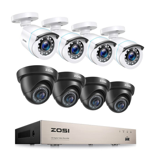 ZOSI Security Cameras System H.265+ 5MP Lite 8-Channel HD-TVI DVR Recorder