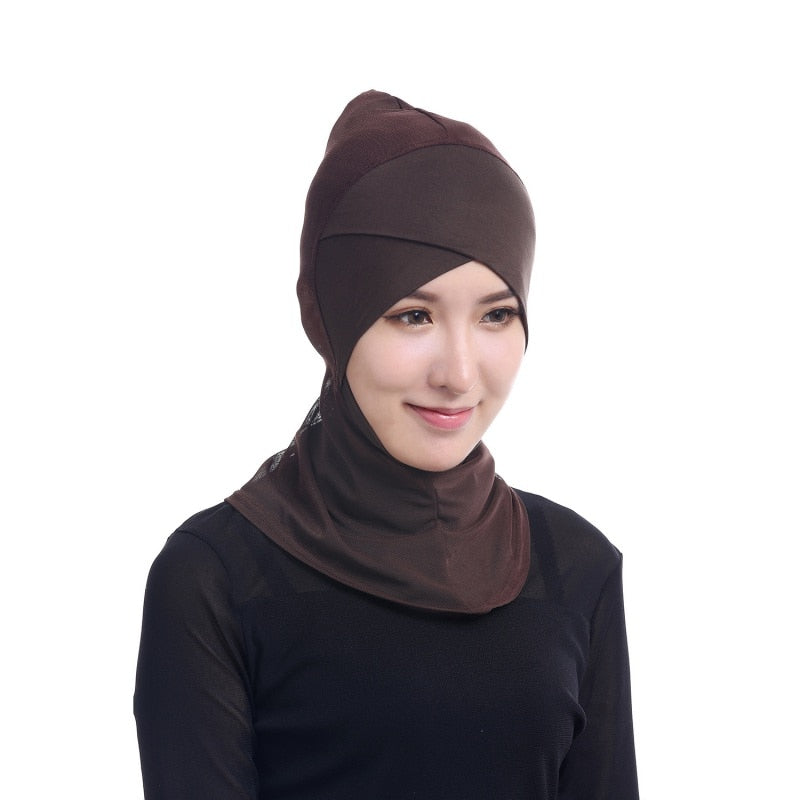 Etosell Women Muslim Underscarf Head Cover Muslim Cross Headscarf Inner