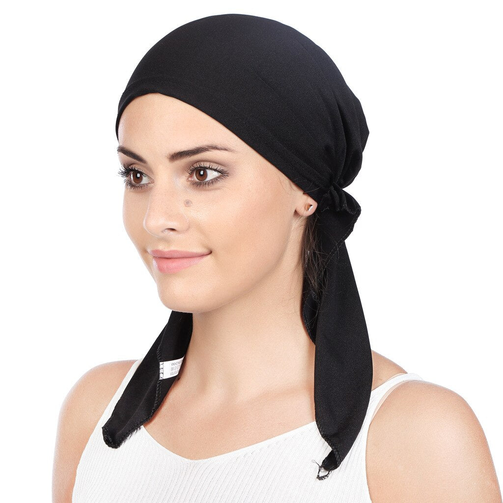 ETOSELL Muslim Pre-Tied Scarf Chemo Beanies Bonnet Caps Women Turban Hat