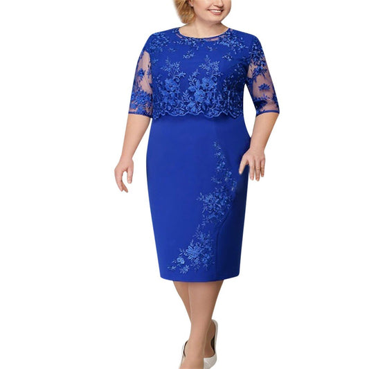 2021 Plus Size Women Summer Dress Womens Cocktail Evening Party Dresses