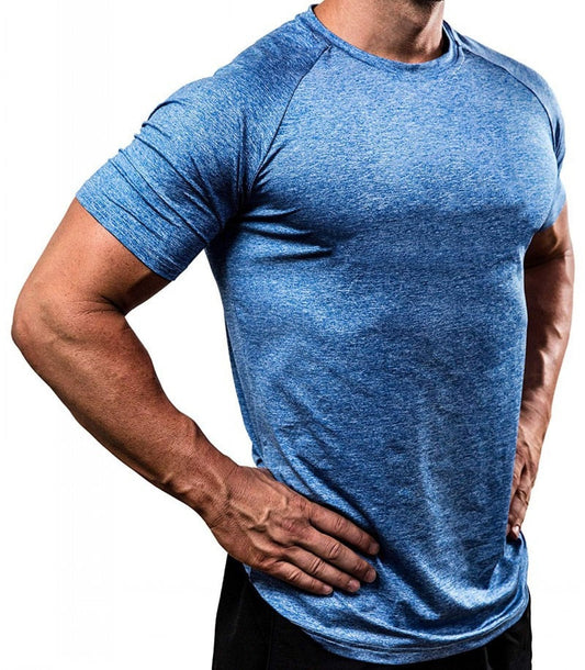 2021 Quick Dry Workout Running T-Shirts Compression Fitness Tops Breathable Gyms T-Shirts Men Clothing Jogger Male Sports Shirts