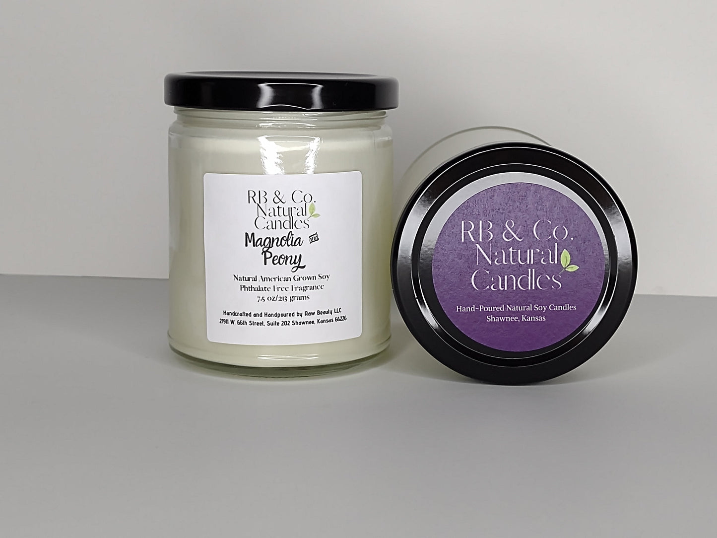 Magnolia & Peony Natural Soy Candle | Hand-Poured and Hand-Crafted