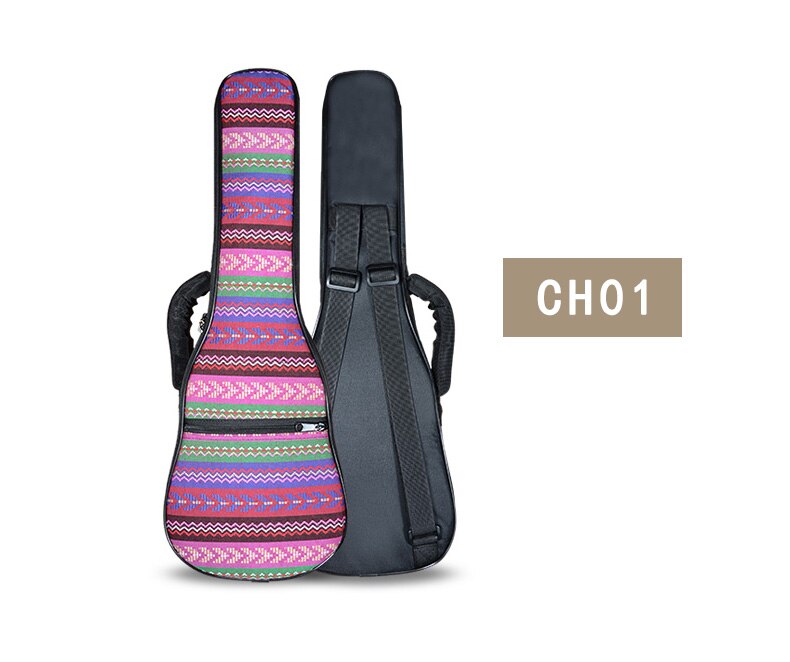 Wholesale Retail Waterproof Vintage 21 26 Concert Ukulele Bag Soprano Case Lanikai Guitar Padded Backpack Patterns Straps Pocket