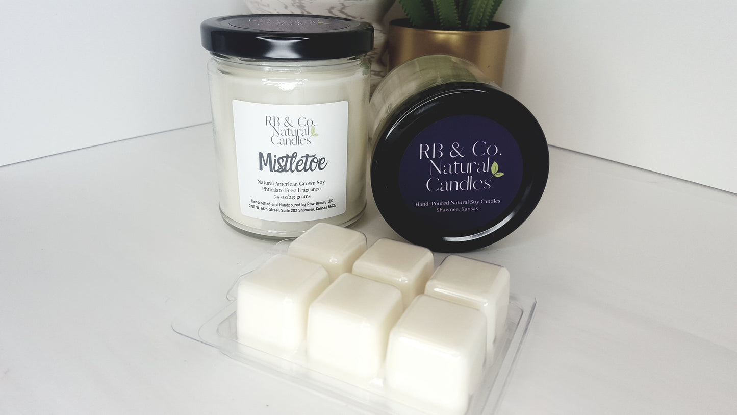 Mistletoe Natural Soy Candle | Hand-Poured and Hand-Crafted