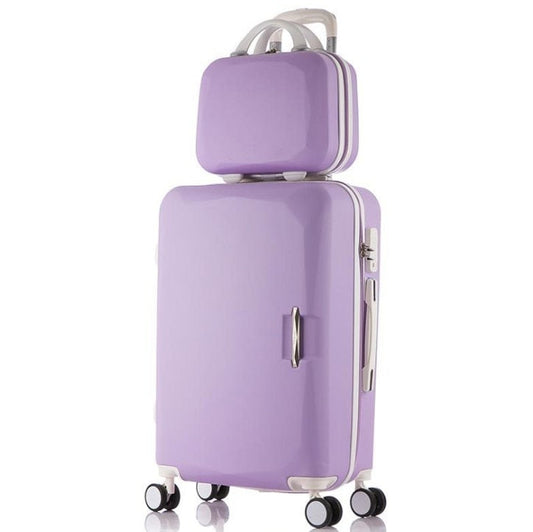 TRAVEL TALE 20" Abs Travel Suitcase Bag Spinner Hard Side Trolley Travel Luggage Set With Handbag